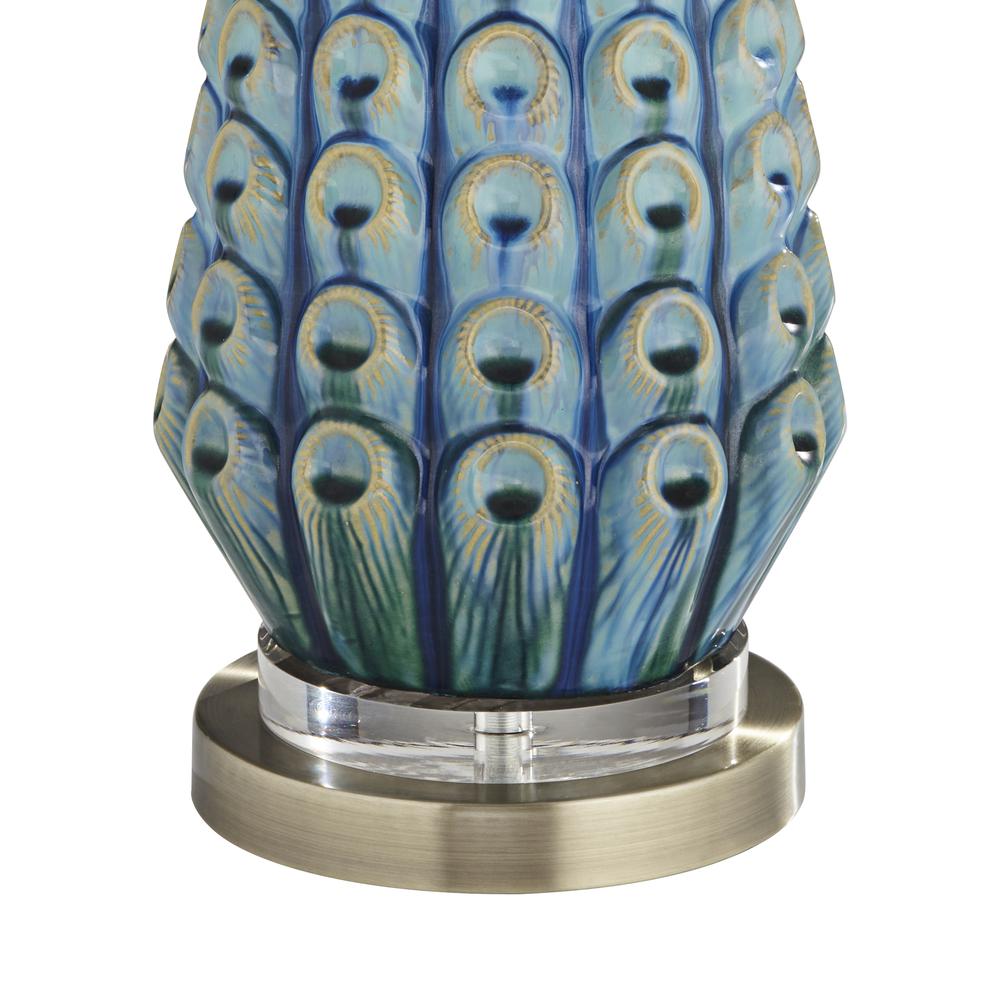 Table lamp Decorated blue coral look. Picture 6