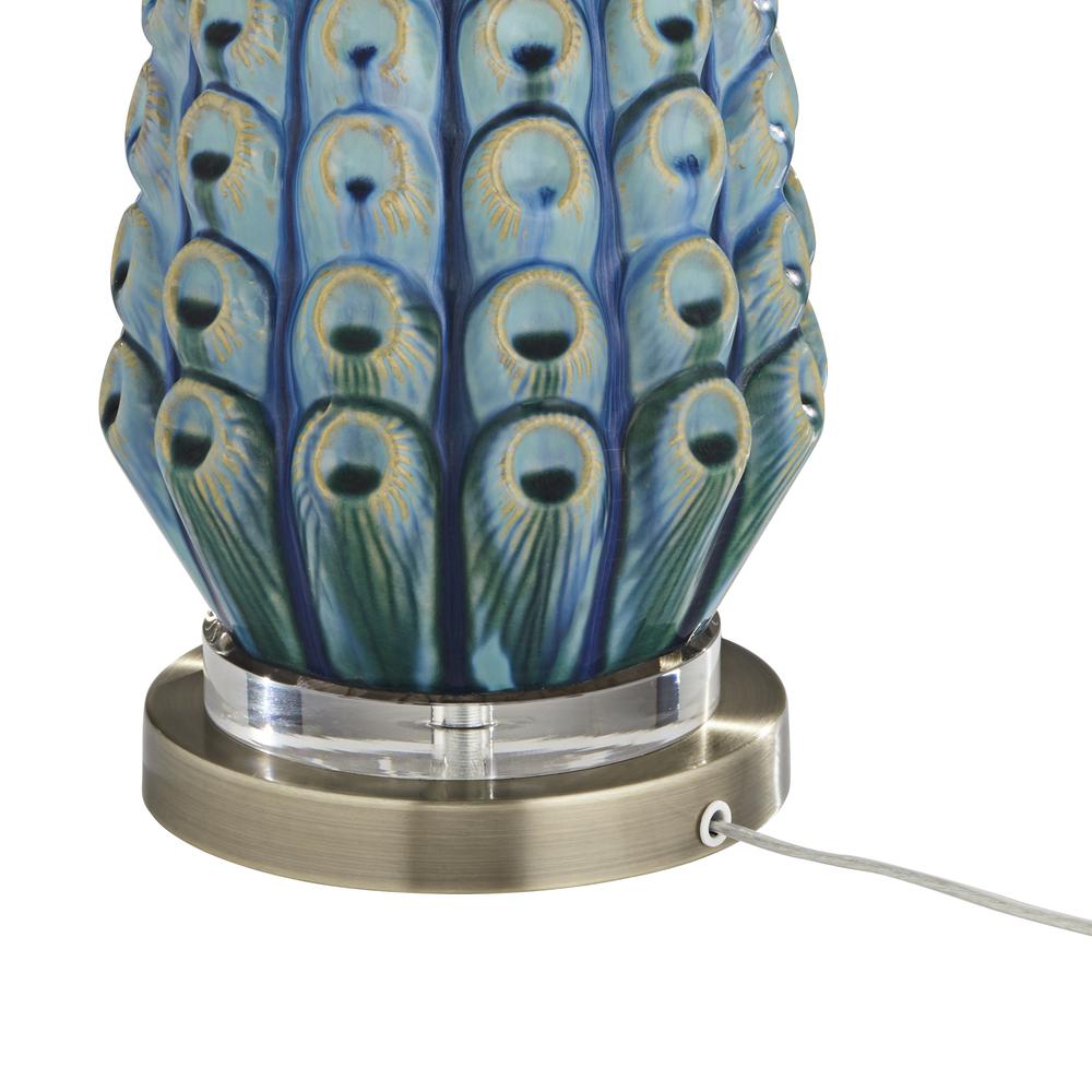 Table lamp Decorated blue coral look. Picture 8