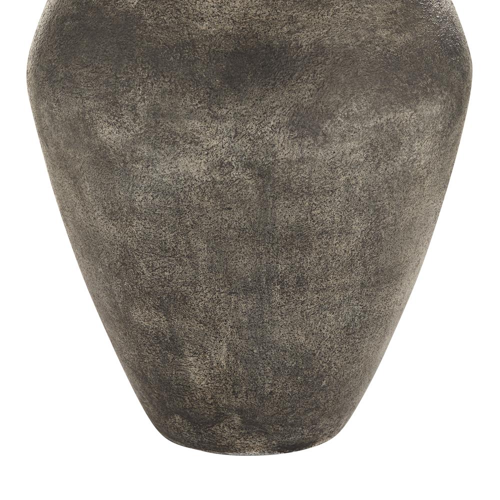 Table lamp 28" Resin weathered black jar. Picture 6