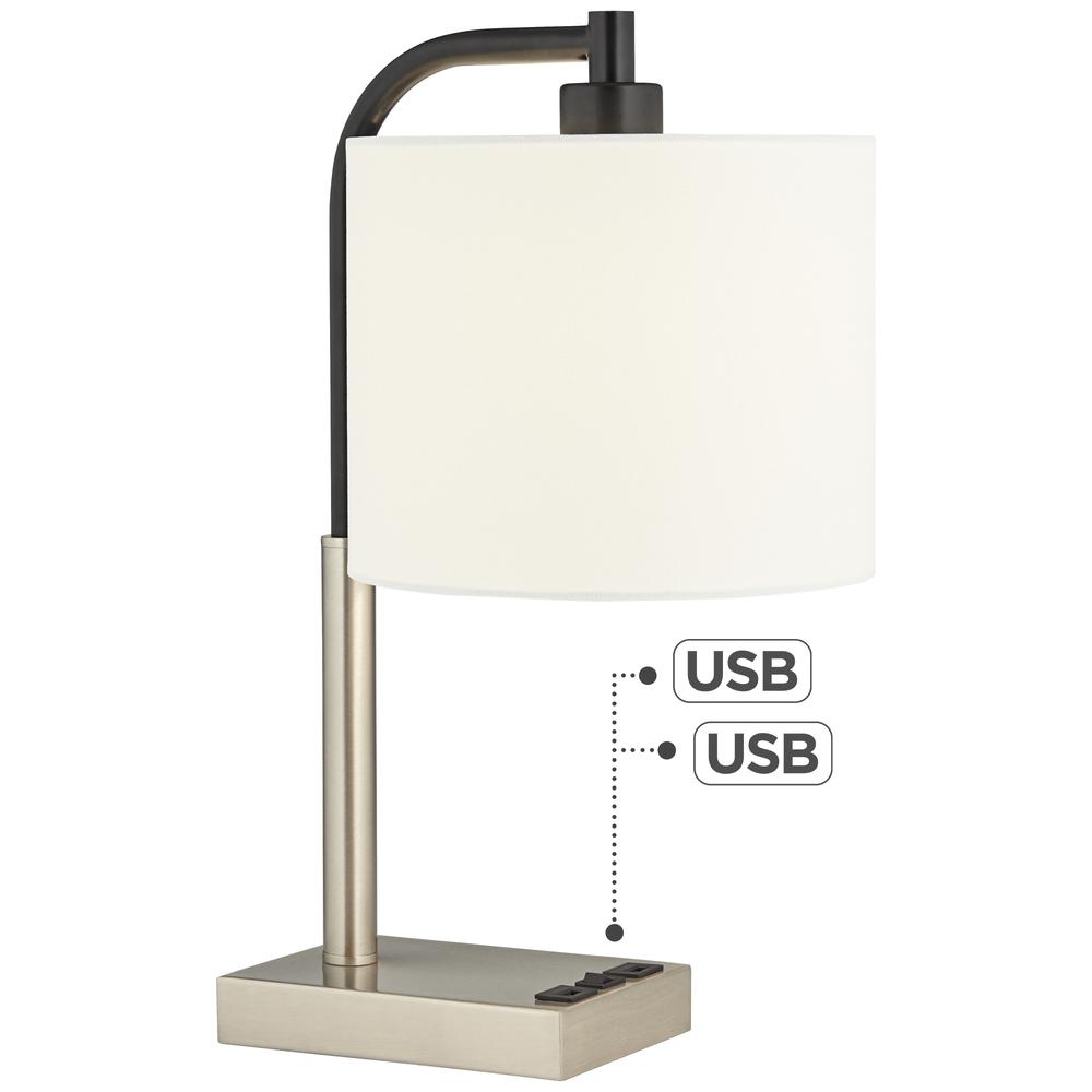 Table lamp 18" metal lamp with USB. Picture 2