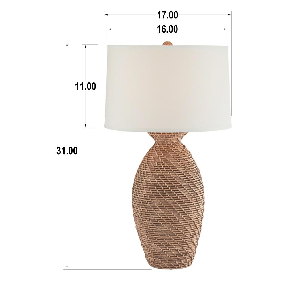 Table lamp Poly light rattan lamp. Picture 1