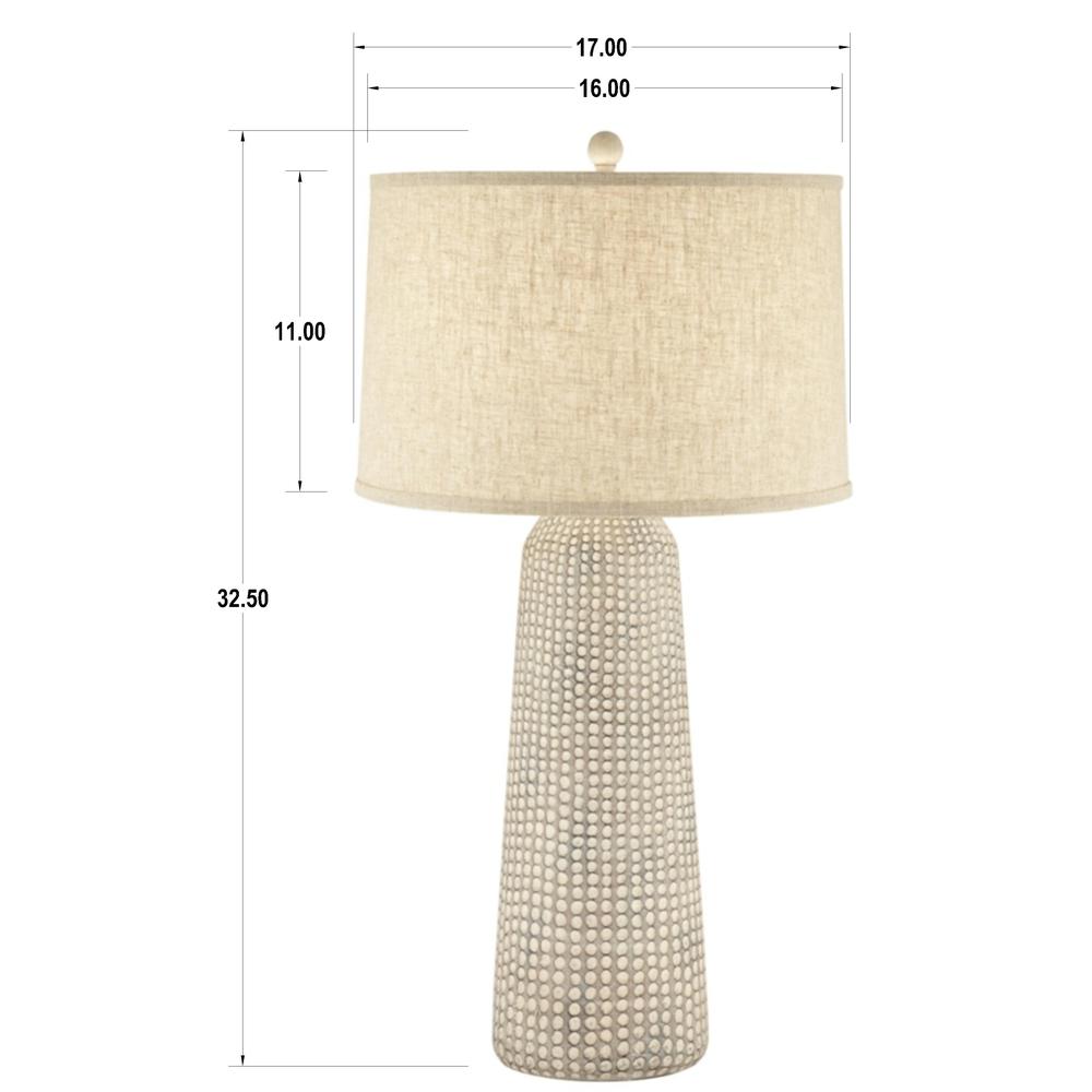 Table lamp 32" poly hammered lamp. Picture 1