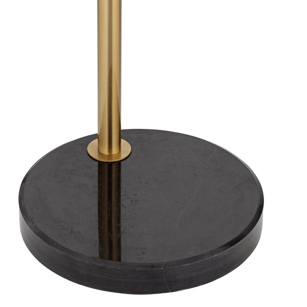 Floor lamp  Arc black metal and marble. Picture 6