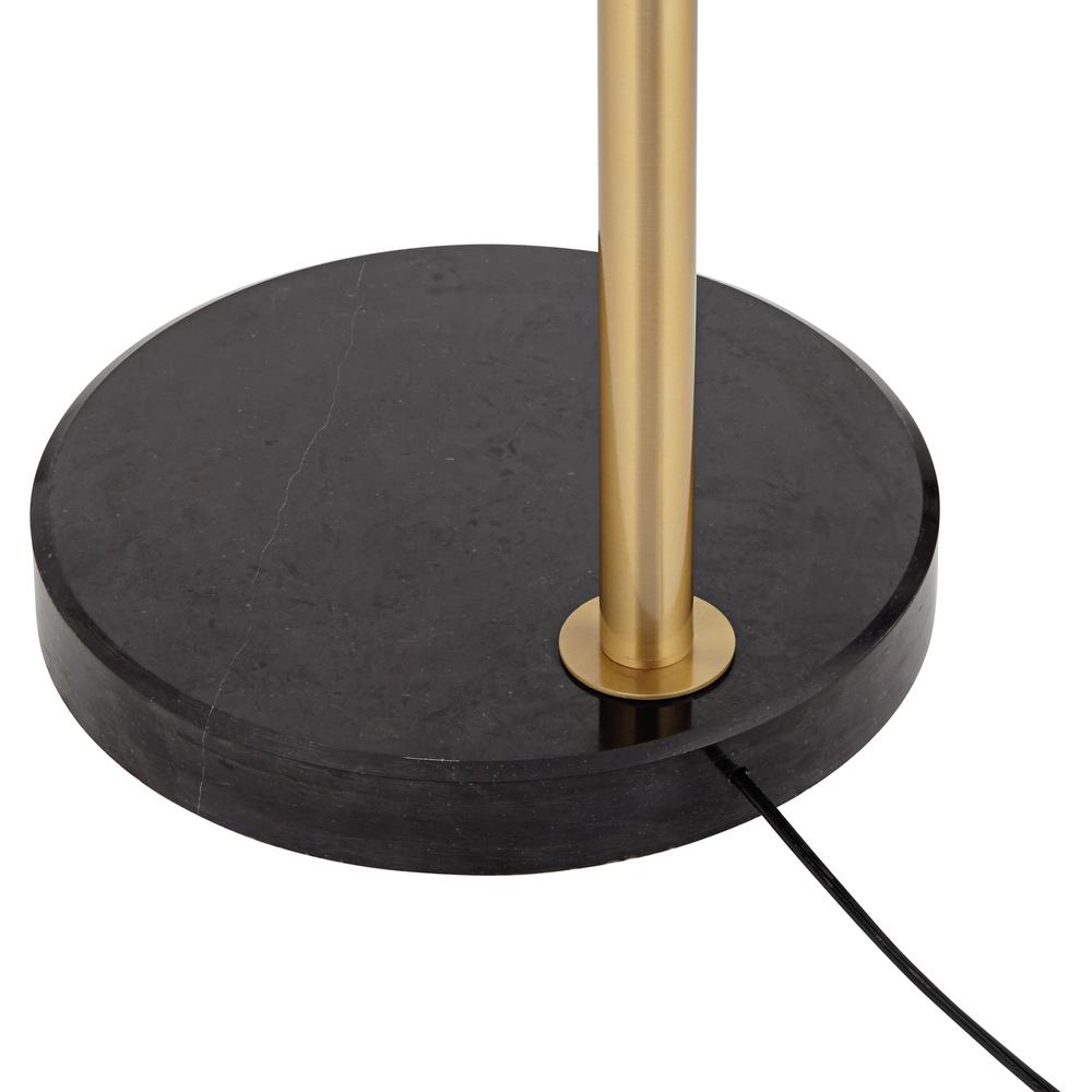 Floor lamp  Arc black metal and marble. Picture 7