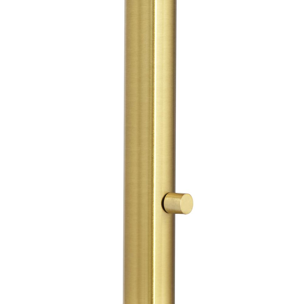 Floor lamp Arc warm gold with glass shade. Picture 5