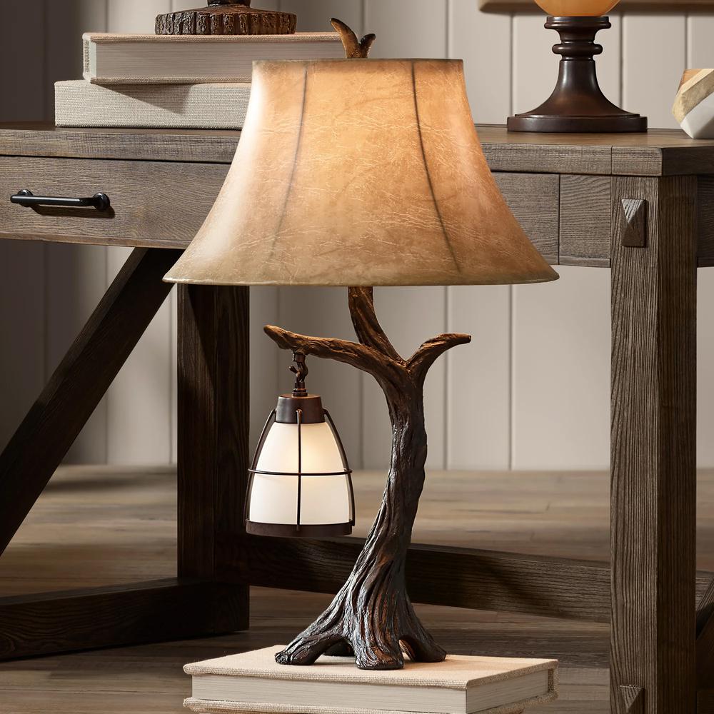 Table lamp Poly tree branch with nitelite. Picture 2