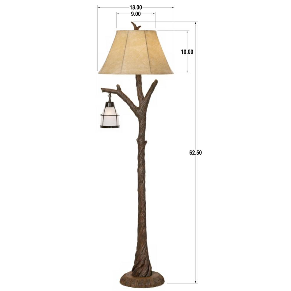 Floor lamp Poly tree branch with nitelite. Picture 1