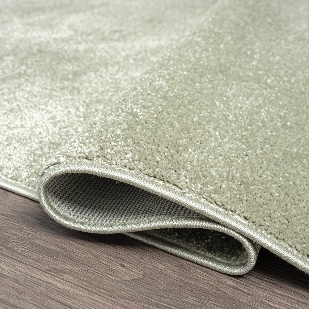Haze Solid Low Pile Area Rug Green. Picture 10