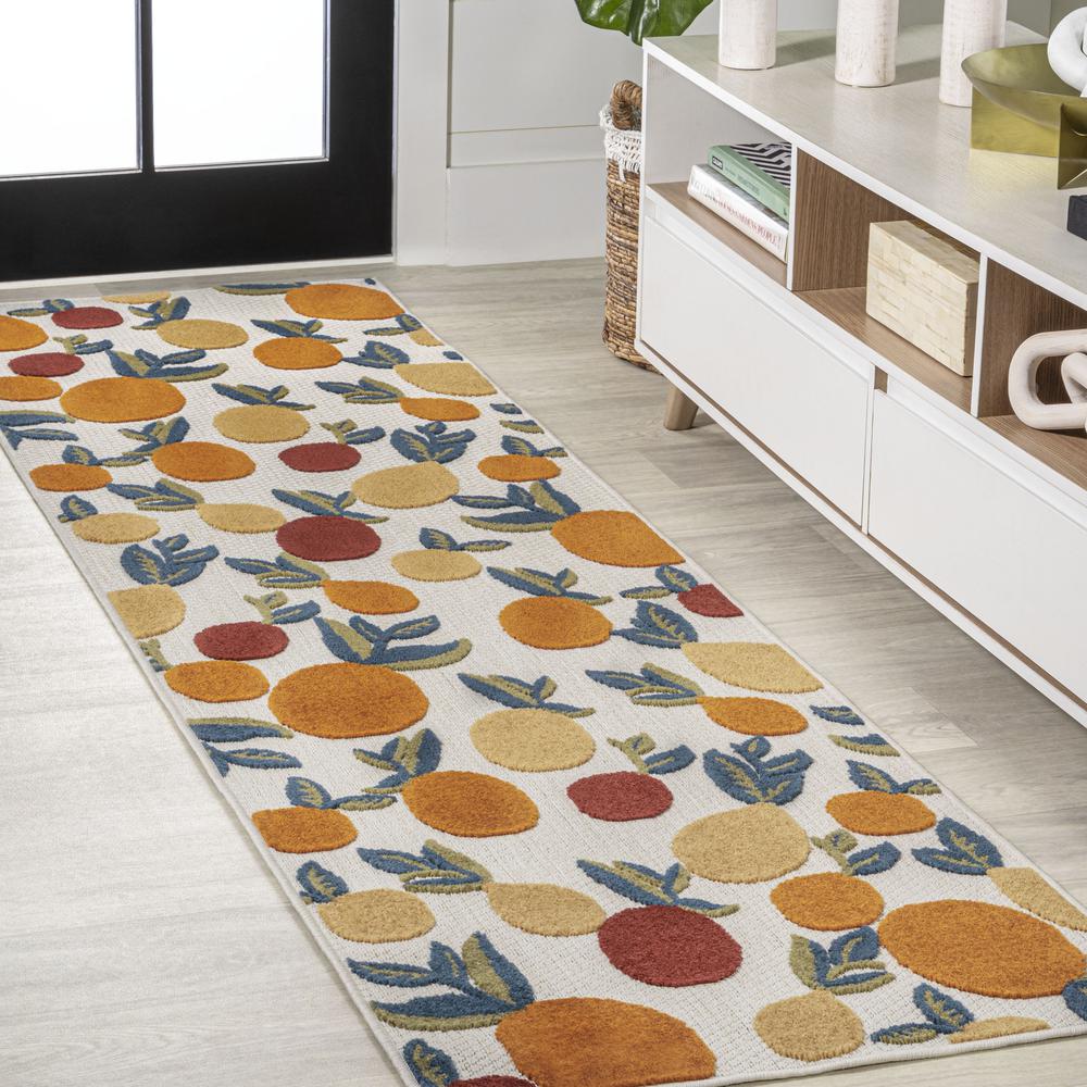 Limone Bold Lemon High-Low Indoor/Outdoor Area Rug. Picture 11