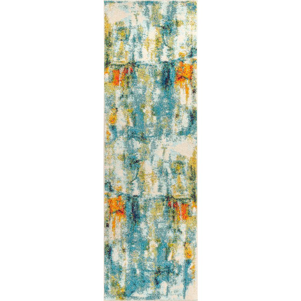 Contemporary Pop Modern Abstract Waterfall Area Rug. Picture 2