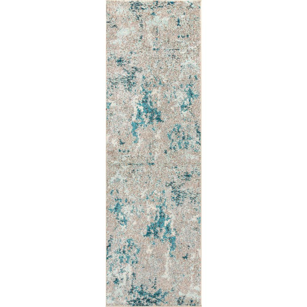Contemporary Pop Modern Abstract Vintage Faded Area Rug. Picture 2
