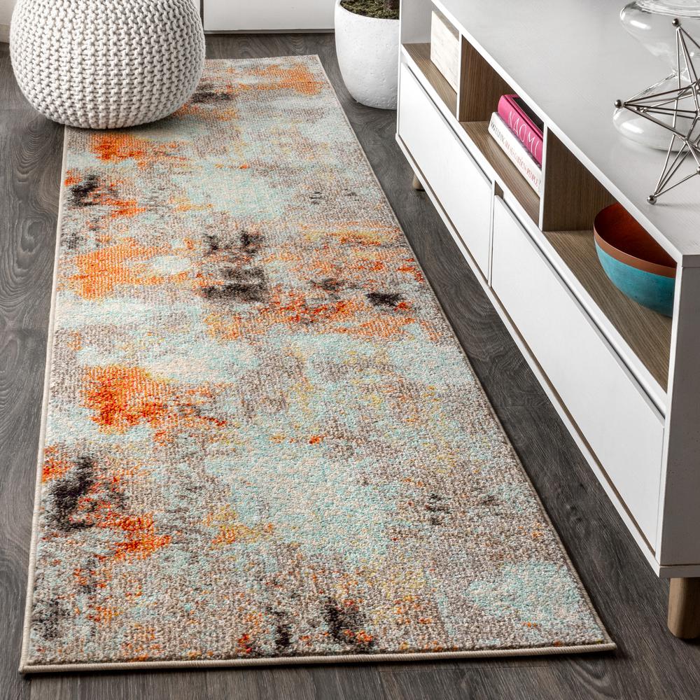 Contemporary Pop Modern Abstract Vintage Area Rug. Picture 9