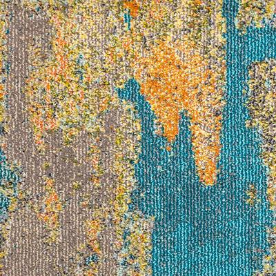 Contemporary Pop Modern Abstract Vintage Waterfall Area Rug. Picture 12