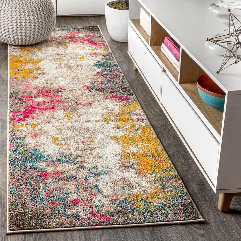 Contemporary Pop Modern Abstract Area Rug. Picture 9