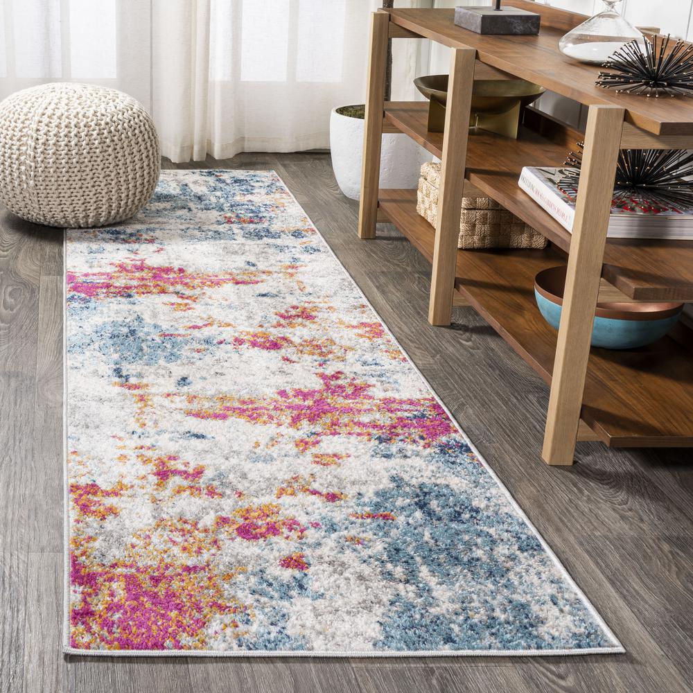 Sunset Modern Abstract Area Rug. Picture 9