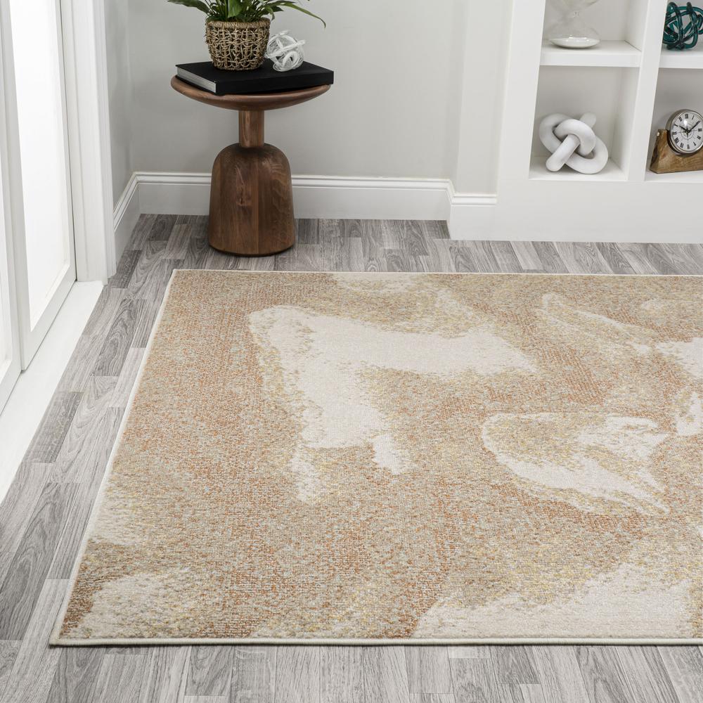 Petalo Abstract Two Tone Modern Area Rug. Picture 4