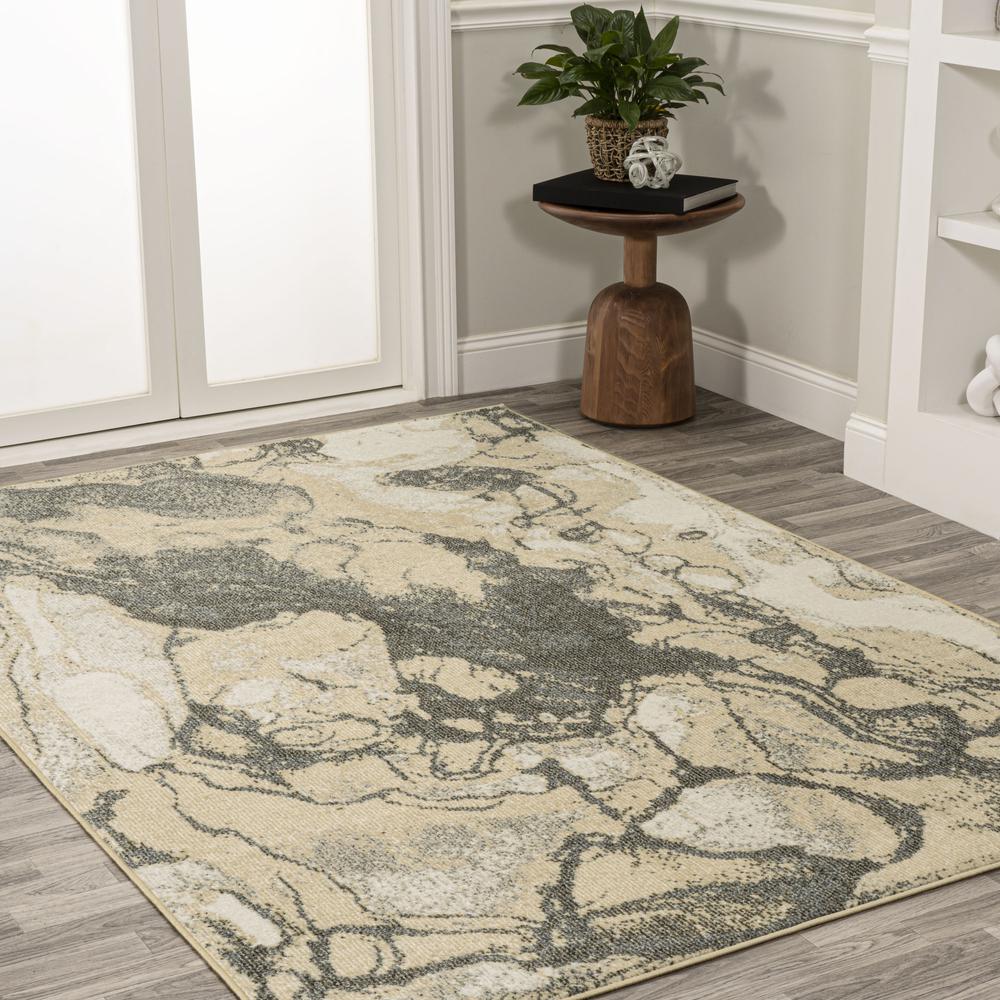 Marmo Abstract Marbled Modern Area Rug. Picture 6