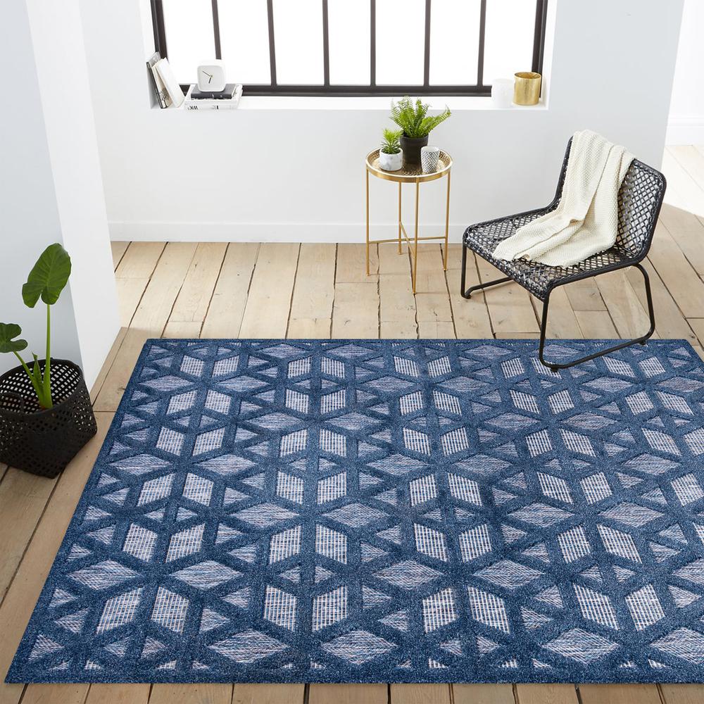 Talaia Neutral Geometric Indoor/Outdoor Area Rug. Picture 17