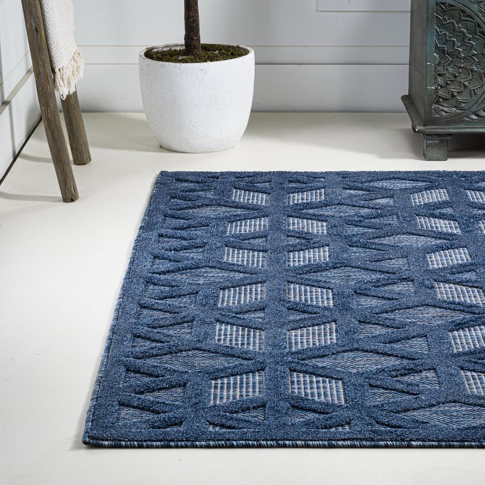 Talaia Neutral Geometric Indoor/Outdoor Area Rug. Picture 4