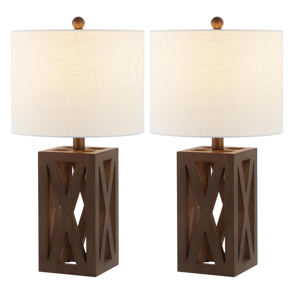 Stewart Farmhouse Wood Led Table Lamp. Picture 2