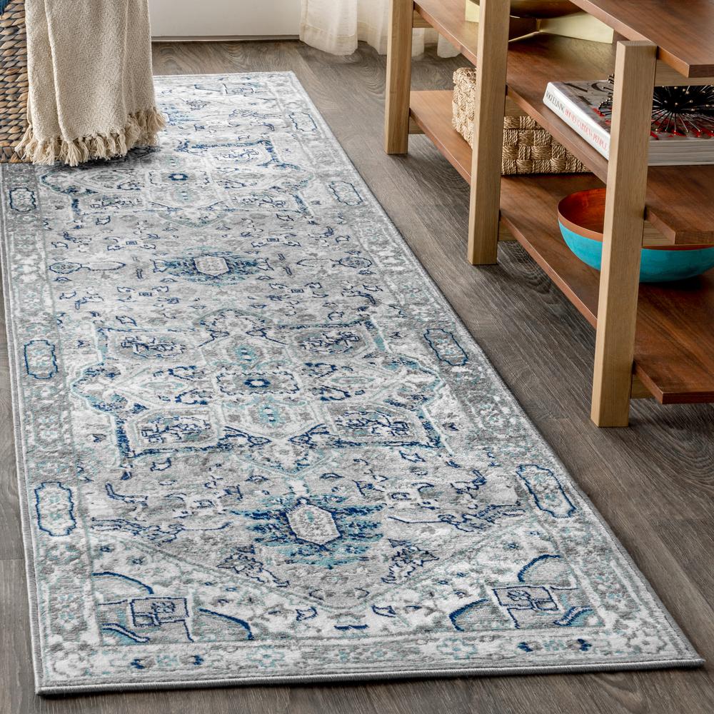 Jerica Modern Persian Vintage Medallion Area Rug. Picture 9