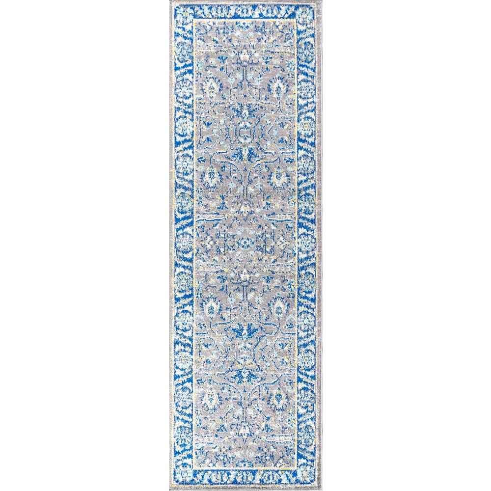 Modern Persian Boho Floral Area Rug. Picture 2