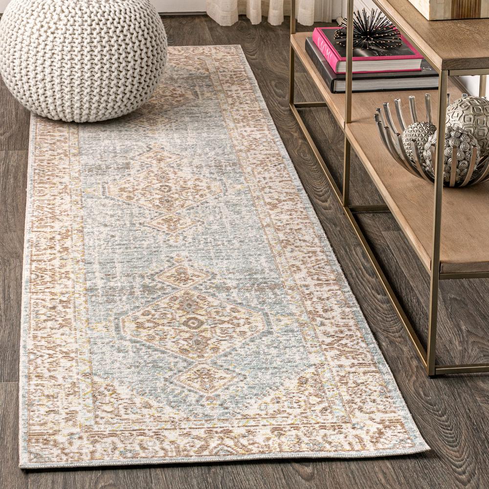 Lila Modern Tribal Medallion Area Rug. Picture 9