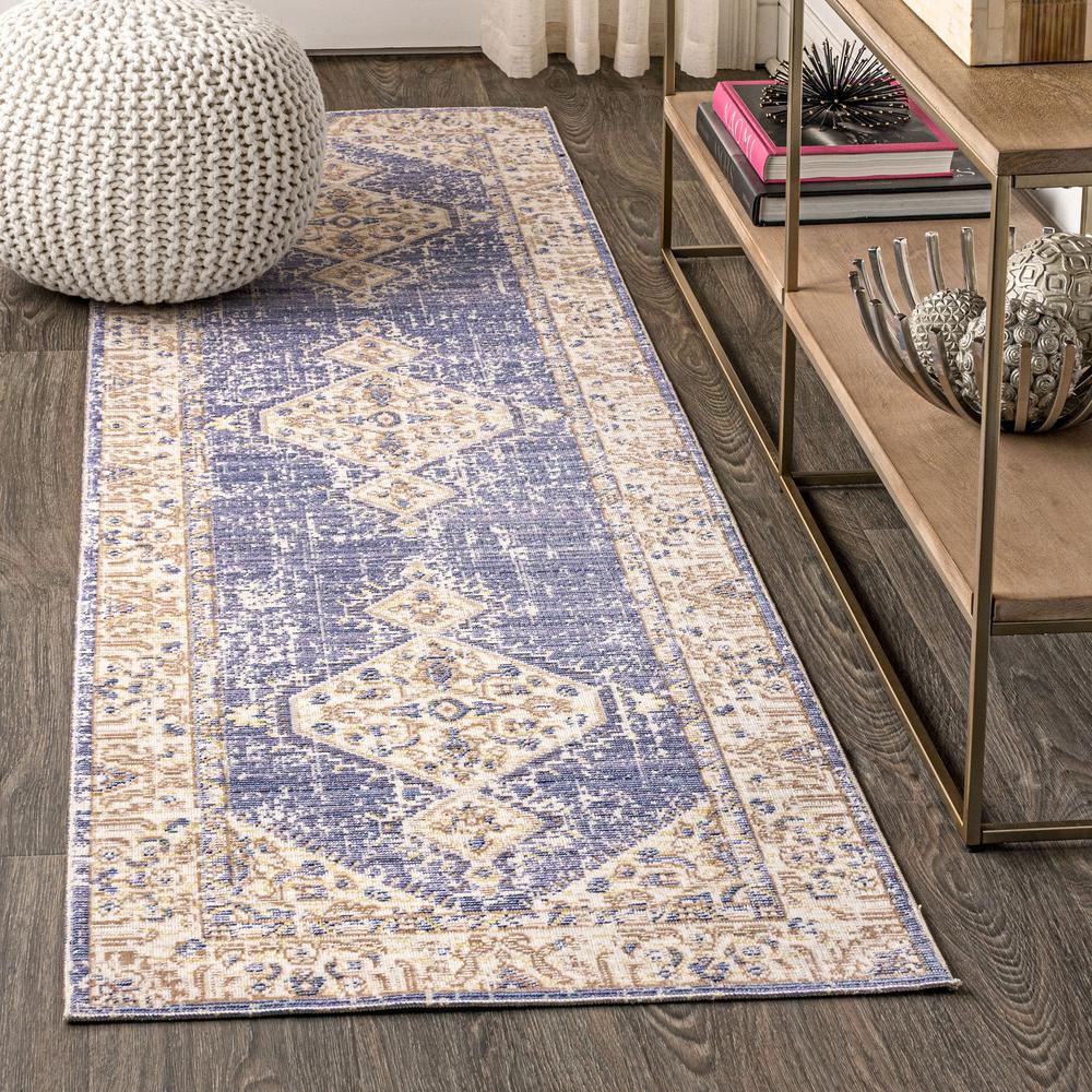 Lila Modern Tribal Medallion Area Rug. Picture 9