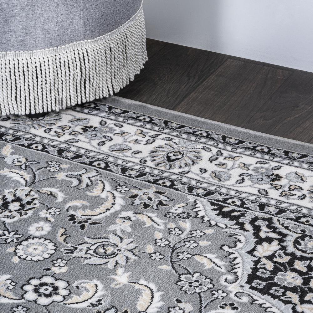 Palmette Modern Persian Floral Area Rug. Picture 6