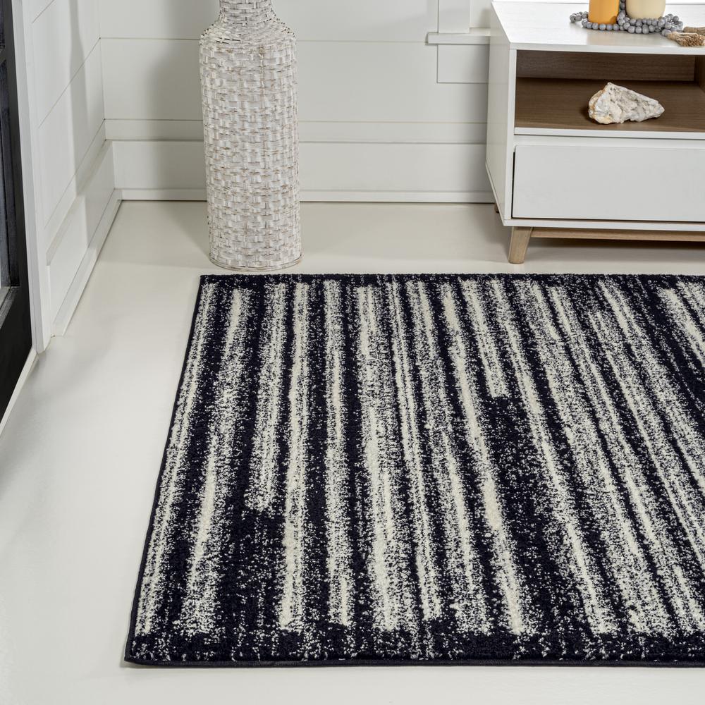 Khalil Modern Berber Stripe Area Rug. Picture 6