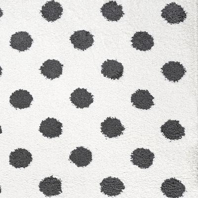 Pere Modern Charcoal Dot Shag Area Rug. Picture 12