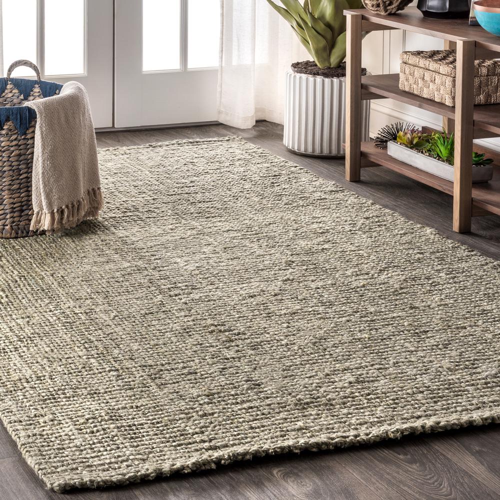 Pata Hand Woven Chunky Jute Area Rug. Picture 11