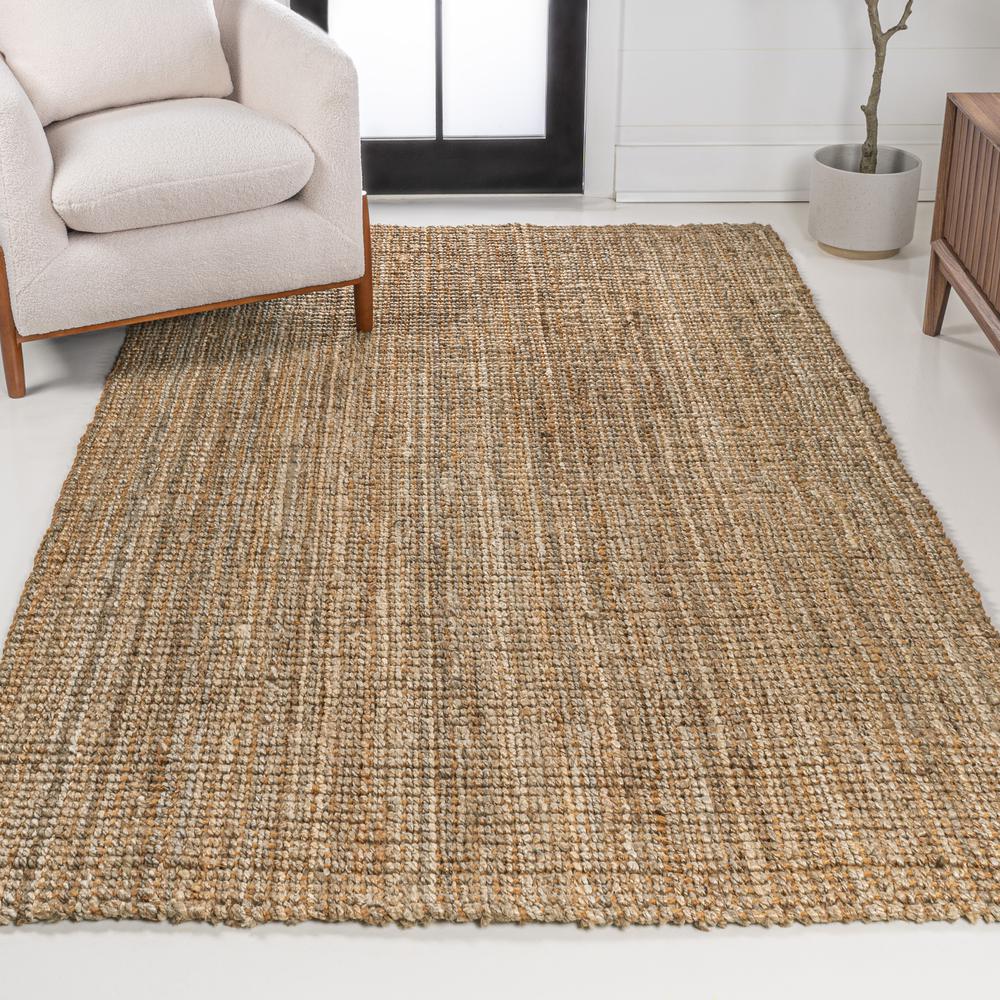 Biot Traditional Rustic Handwoven Jute Area Rug. Picture 6