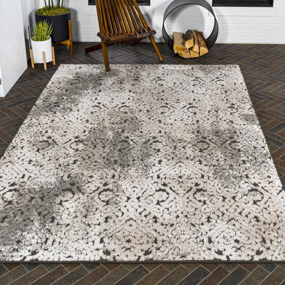 Duenas High-Low Shabby Damask Area Rug. Picture 9