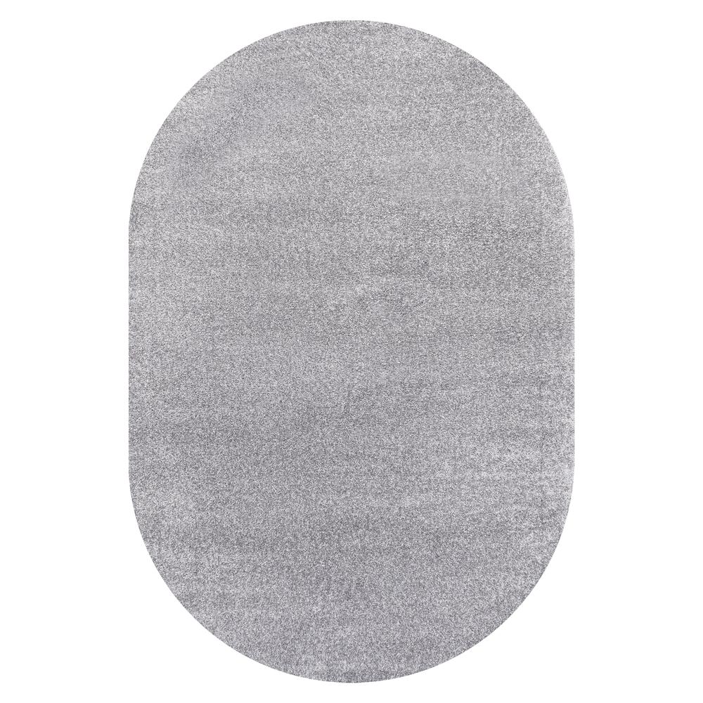 Haze Solid Low Pile Area Rug Gray. Picture 2