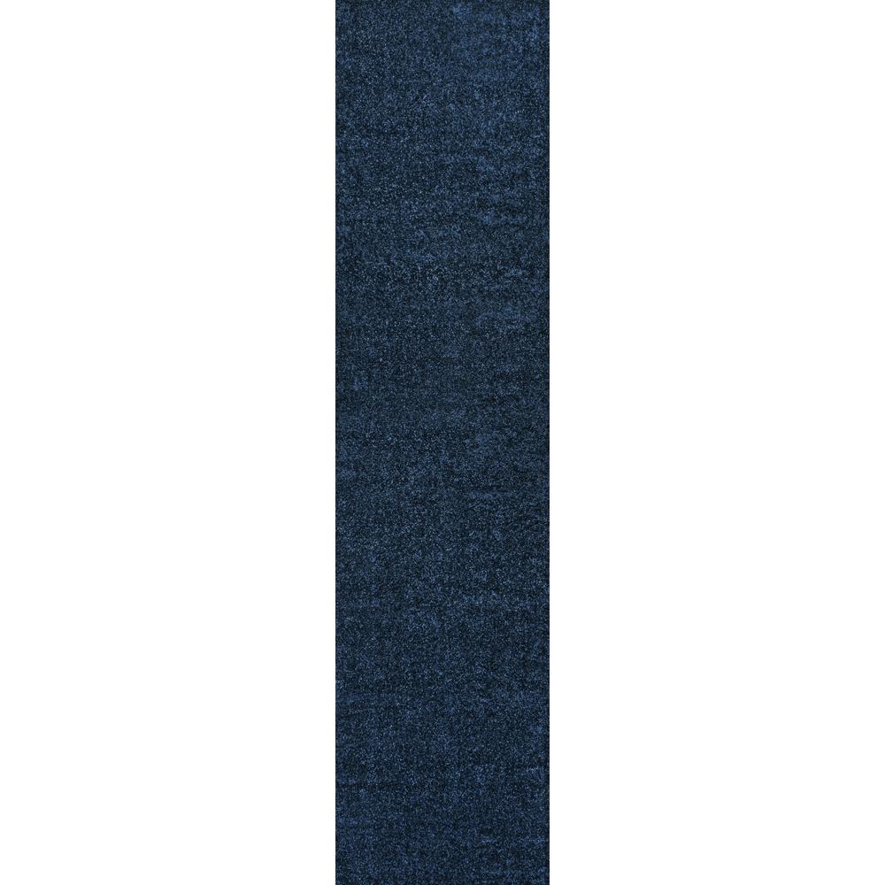 Haze Solid Low Pile Area Rug Navy. Picture 2