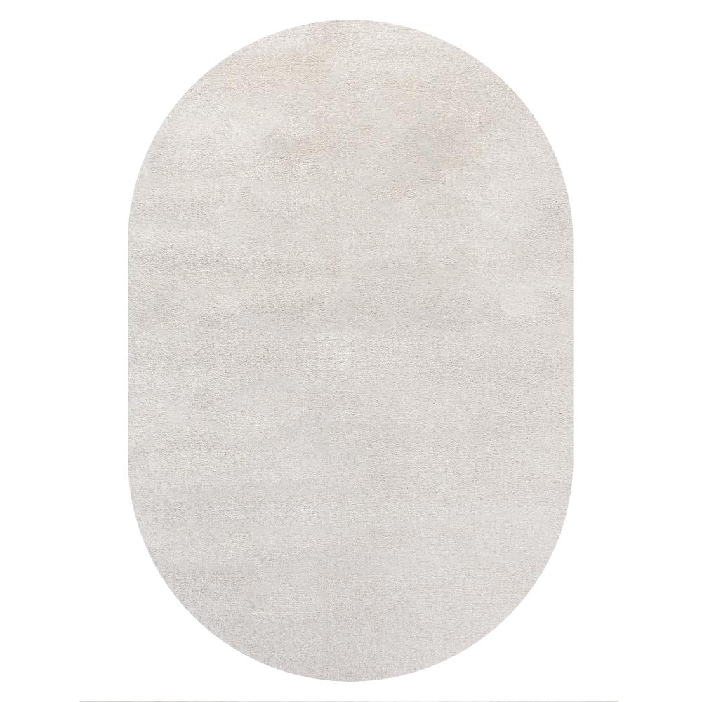 Haze Solid Low Pile Area Rug Ivory. Picture 2