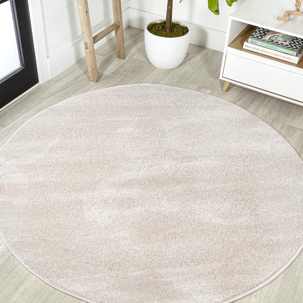 Haze Solid Low Pile Area Rug Ivory. Picture 11
