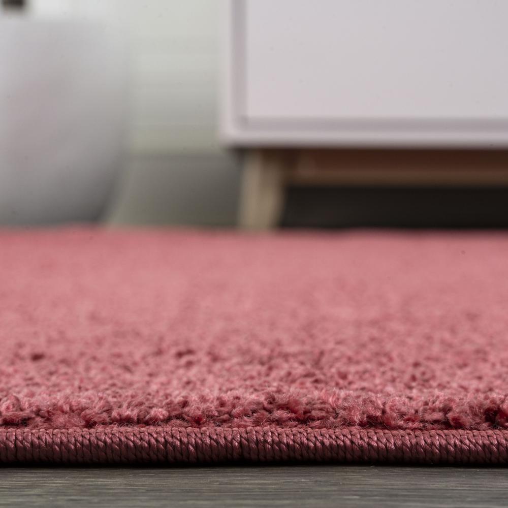 Haze Solid Low Pile Area Rug Red. Picture 10
