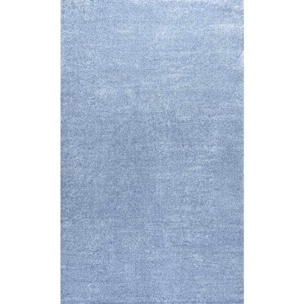 Haze Solid Low Pile Area Rug Classic Blue. Picture 2