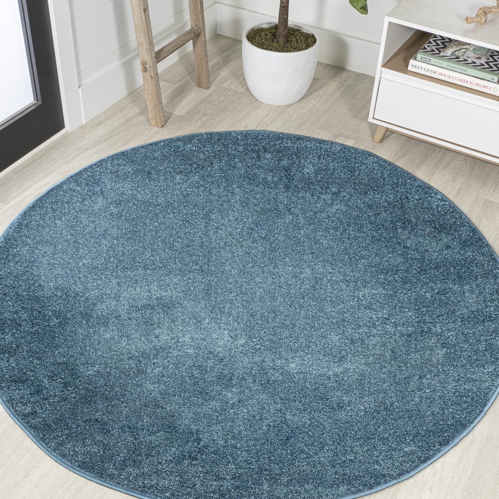 Haze Solid Low Pile Area Rug Turquoise. Picture 10