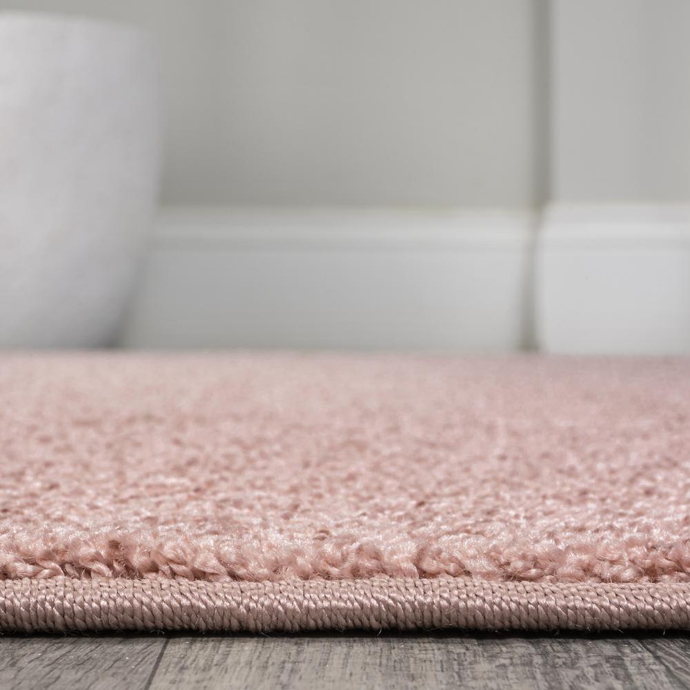 Haze Solid Low Pile Area Rug Pink. Picture 8