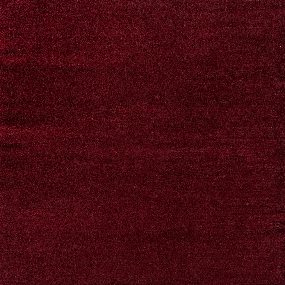 Haze Solid Low Pile Area Rug Dark Red. Picture 2