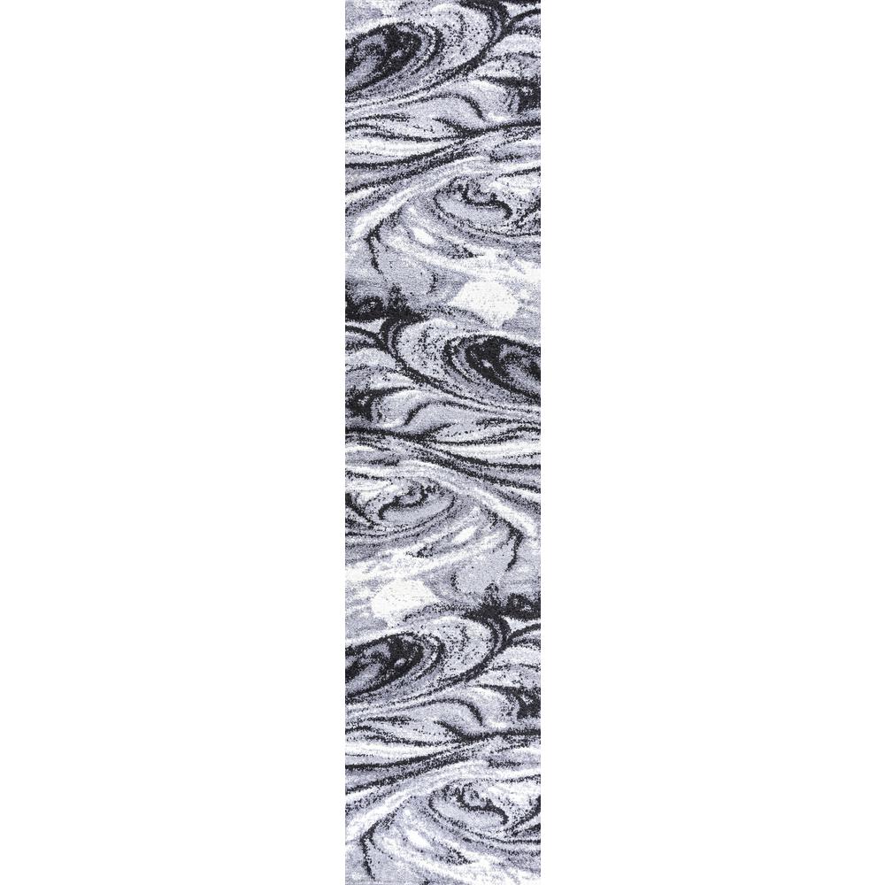 Viscon Abstract Marble Contemporary Area Rug. Picture 2