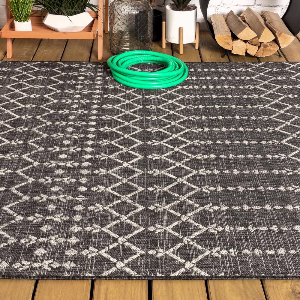 Ourika Moroccan Geometric Textured Weave Indoor/Outdoor Area Rug. Picture 16