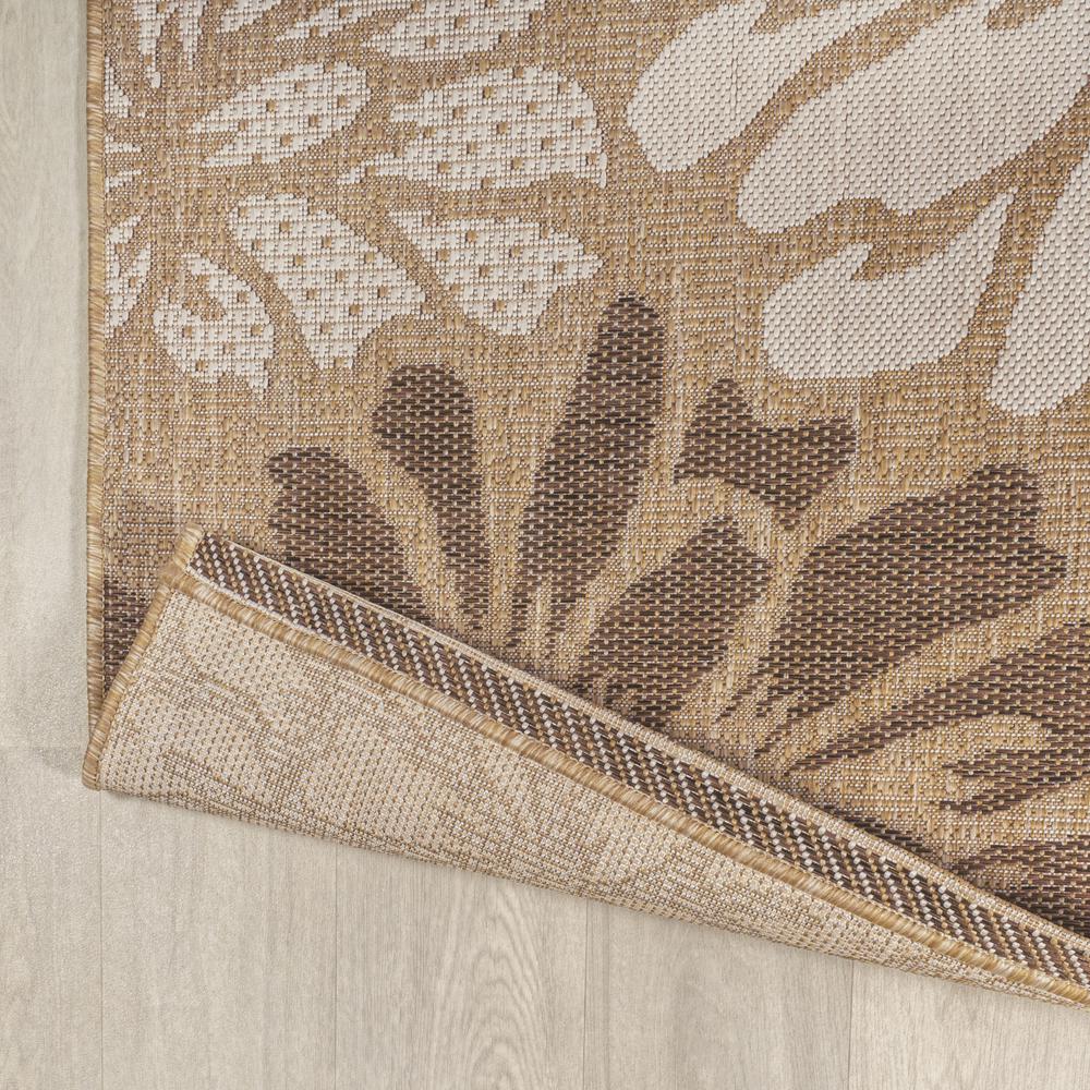 Zinnia Modern Floral Textured Weave Indoor/Outdoor Area Rug. Picture 4