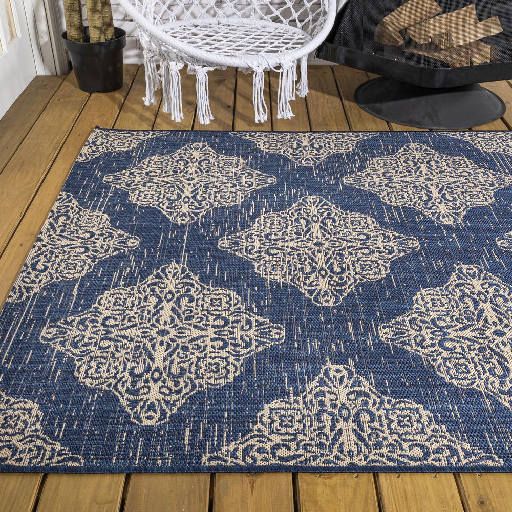 Tuscany Ornate Medallions Indoor/Outdoor Area Rug. Picture 8