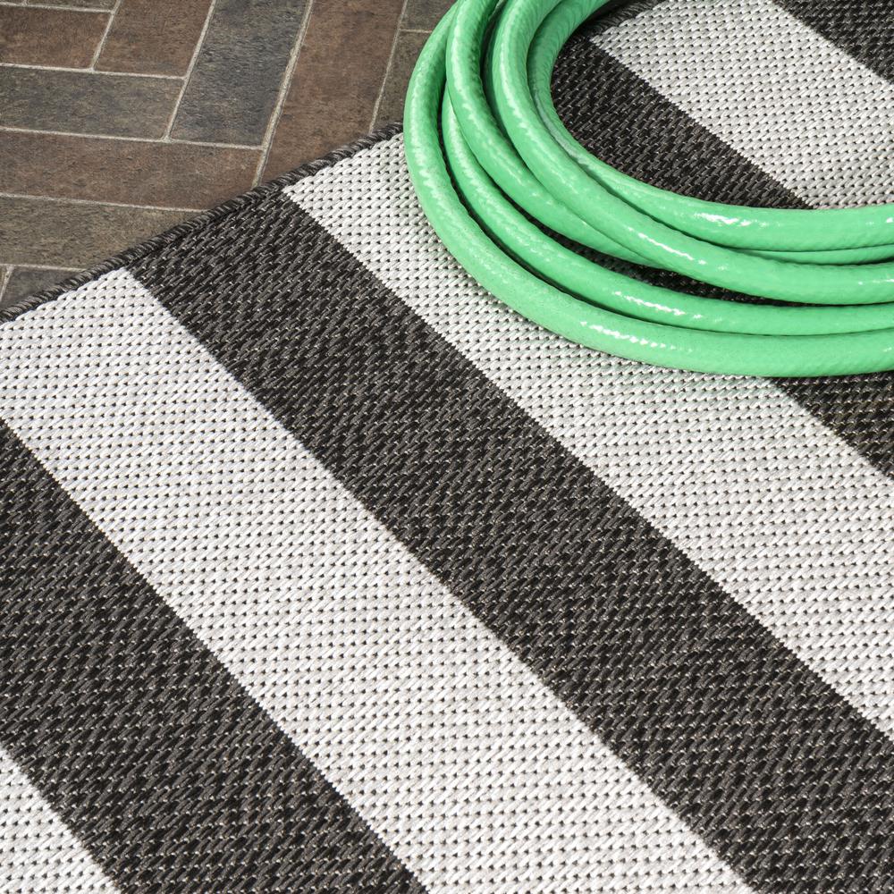 Negril Two Tone Wide Stripe Indoor/Outdoor Area Rug. Picture 12