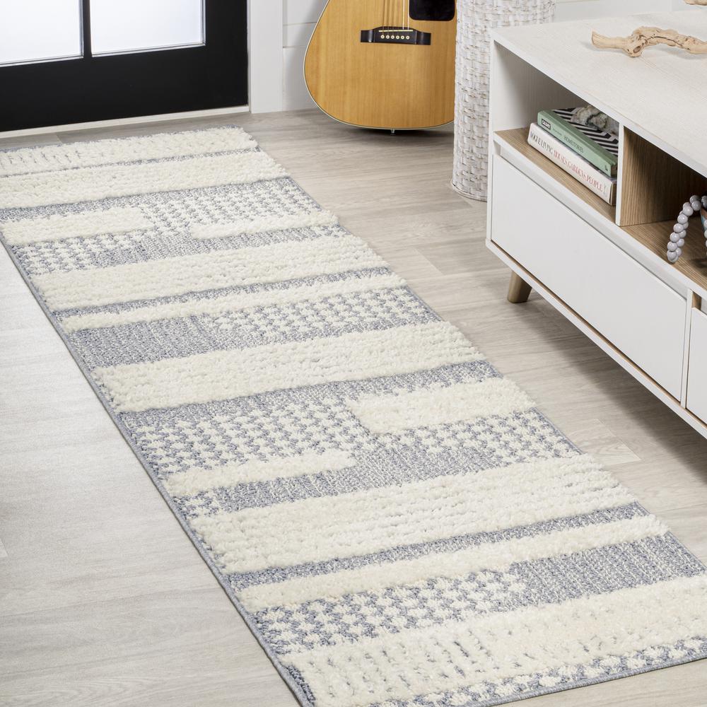 Kerstin Geometric High-Low Area Rug. Picture 9