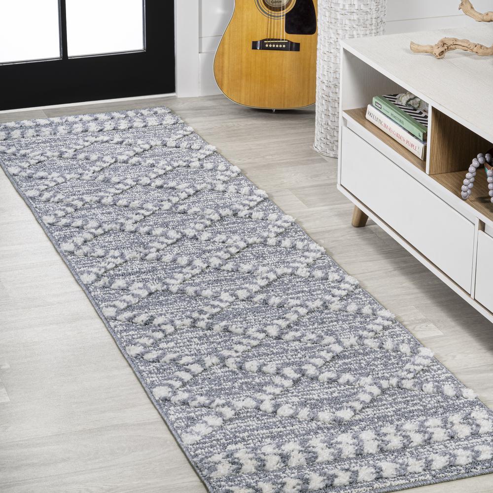 Sofie Moroccan Trellis High-Low Area Rug. Picture 9